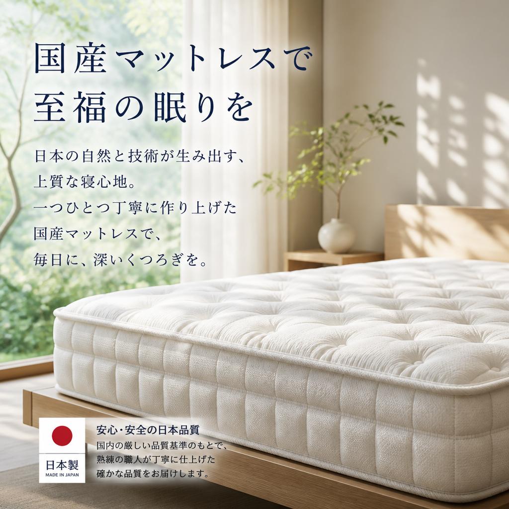 国産マットレスで至福の眠りを